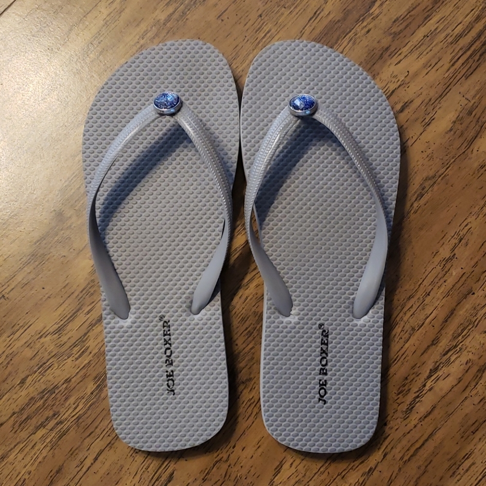 Grey Flip Flops NWOT